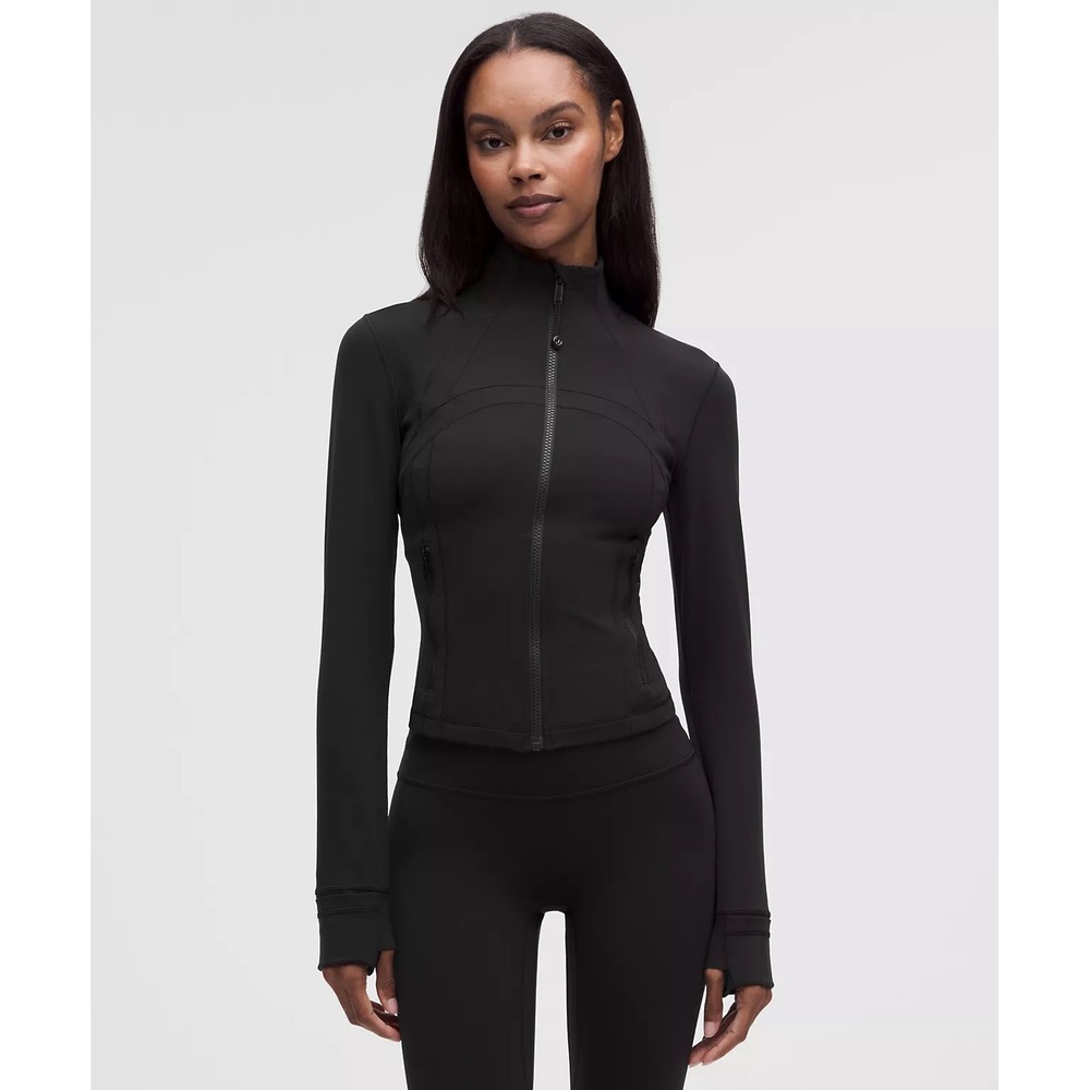 Lululemon Define Jacket Cropped Nulu Black Full Zip Size 4